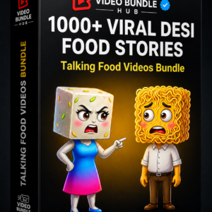 1000+ AI DESI FOOD STORY BUNDLE — VIRAL TALKING MITHAI & VEGGIE CLIPS | NO COPYRIGHT